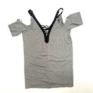 Forever 21 T Shirt Dress w/ Lacing